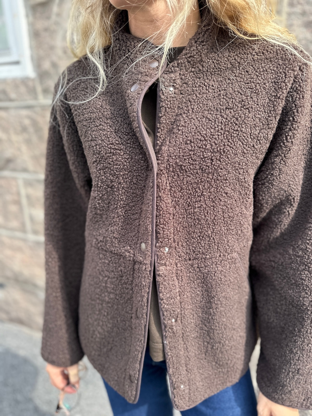 Jxvera Teddy Jacket Sn Bracken