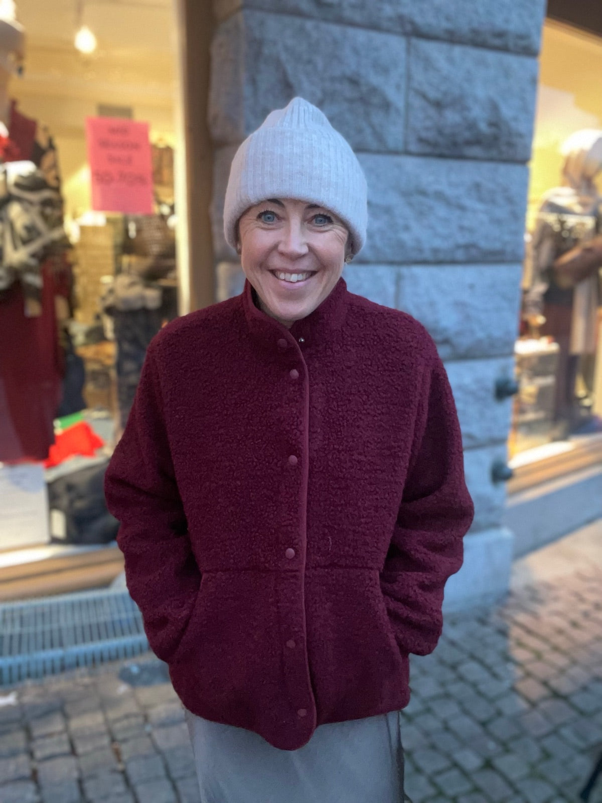 Jxvera Teddy Jacket Sn Cabernet