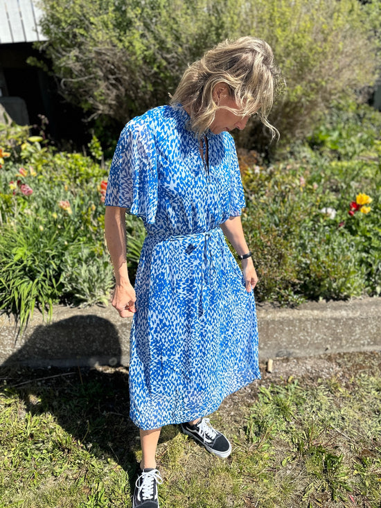Kesiasz Dress Campanula Soft Zigzag