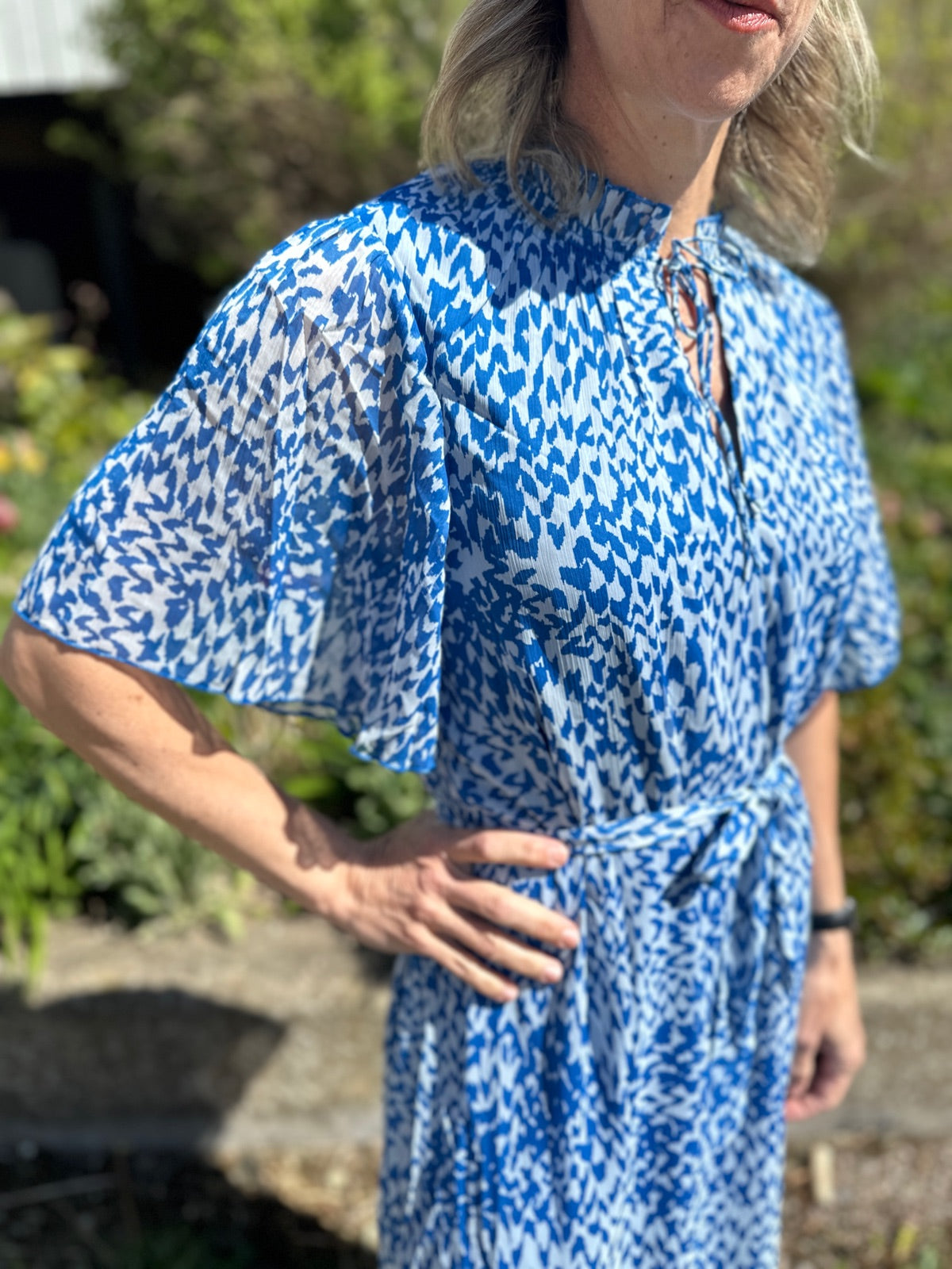 Kesiasz Dress Campanula Soft Zigzag