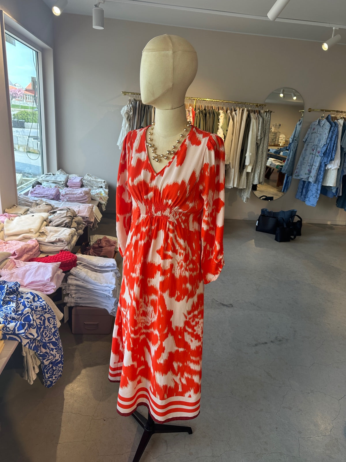 Khloesz Dress Poinciana Water Blooms