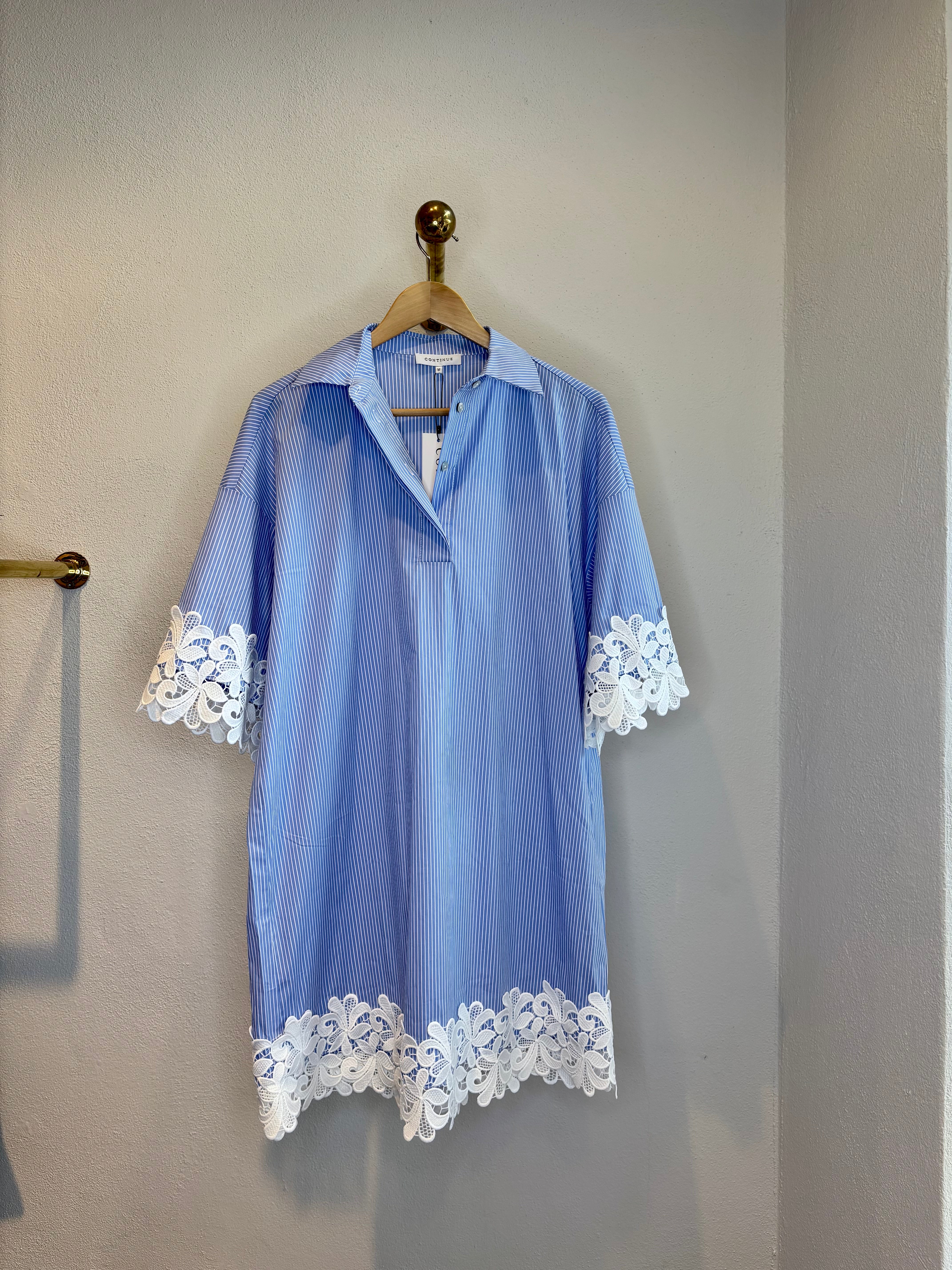 Klara Dress Blue Stripe