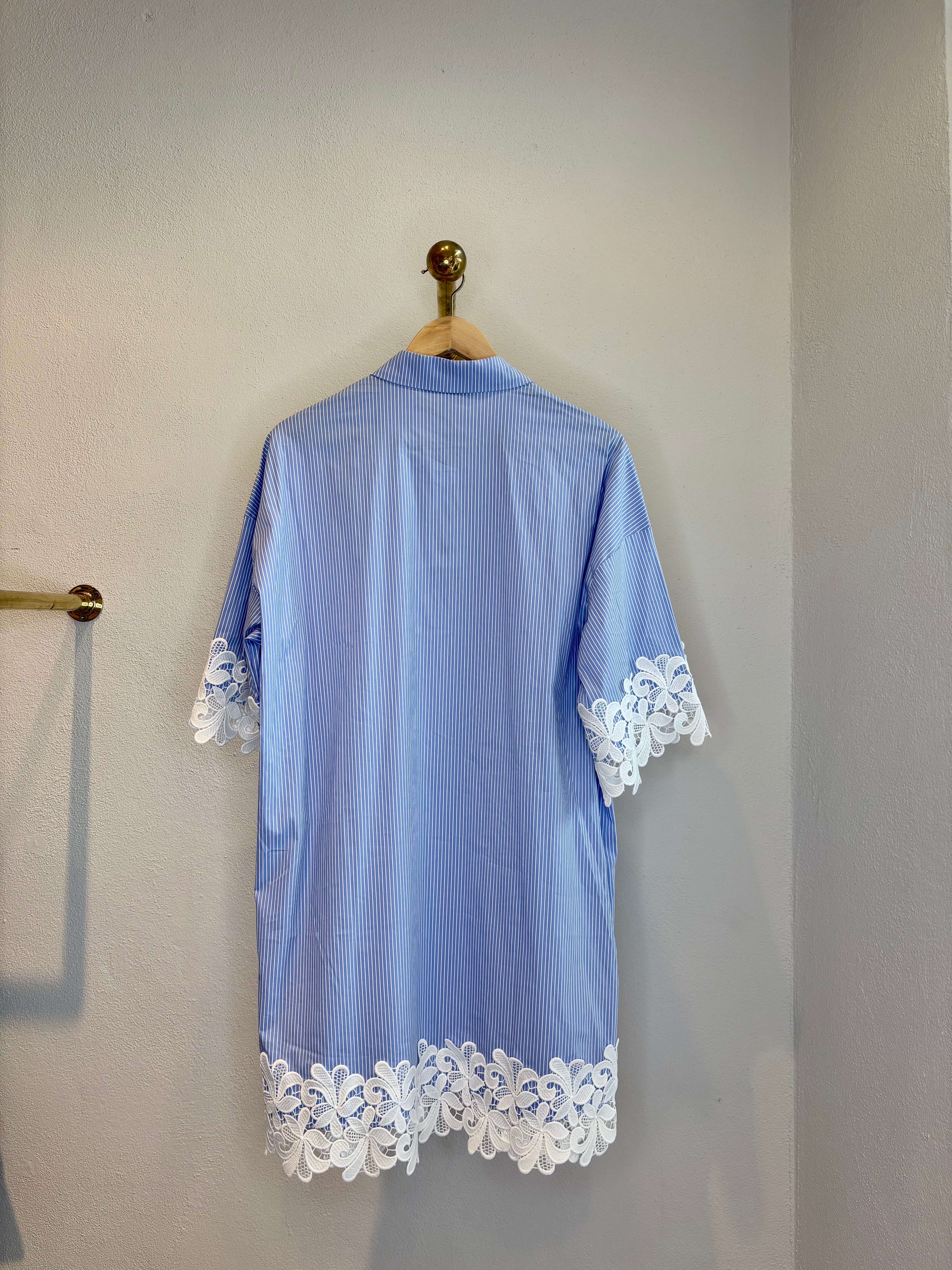 Klara Dress Blue Stripe