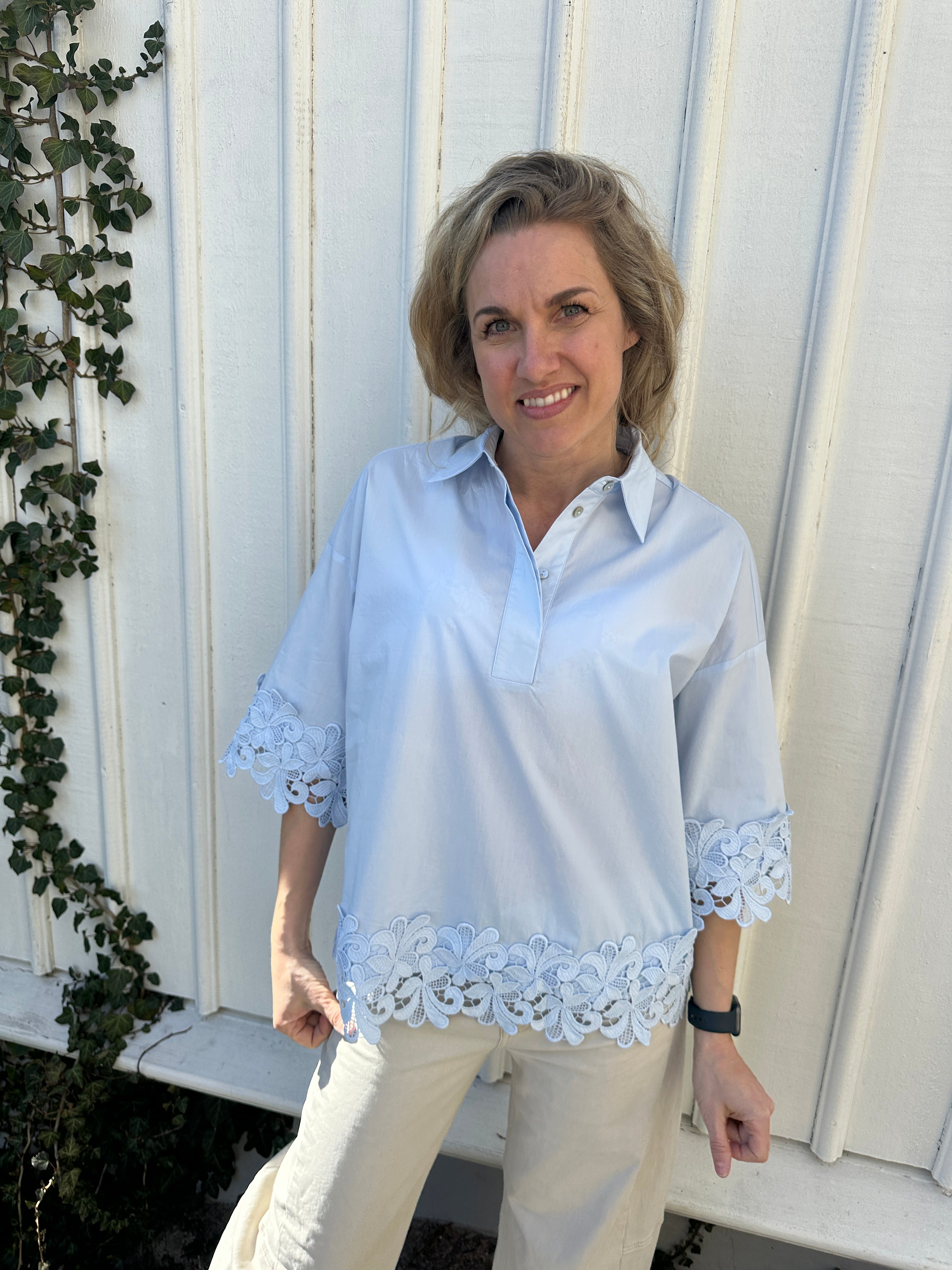 Klara Embrodery Light Blue