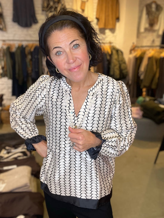 Melba Flounce Blouse K Luxury