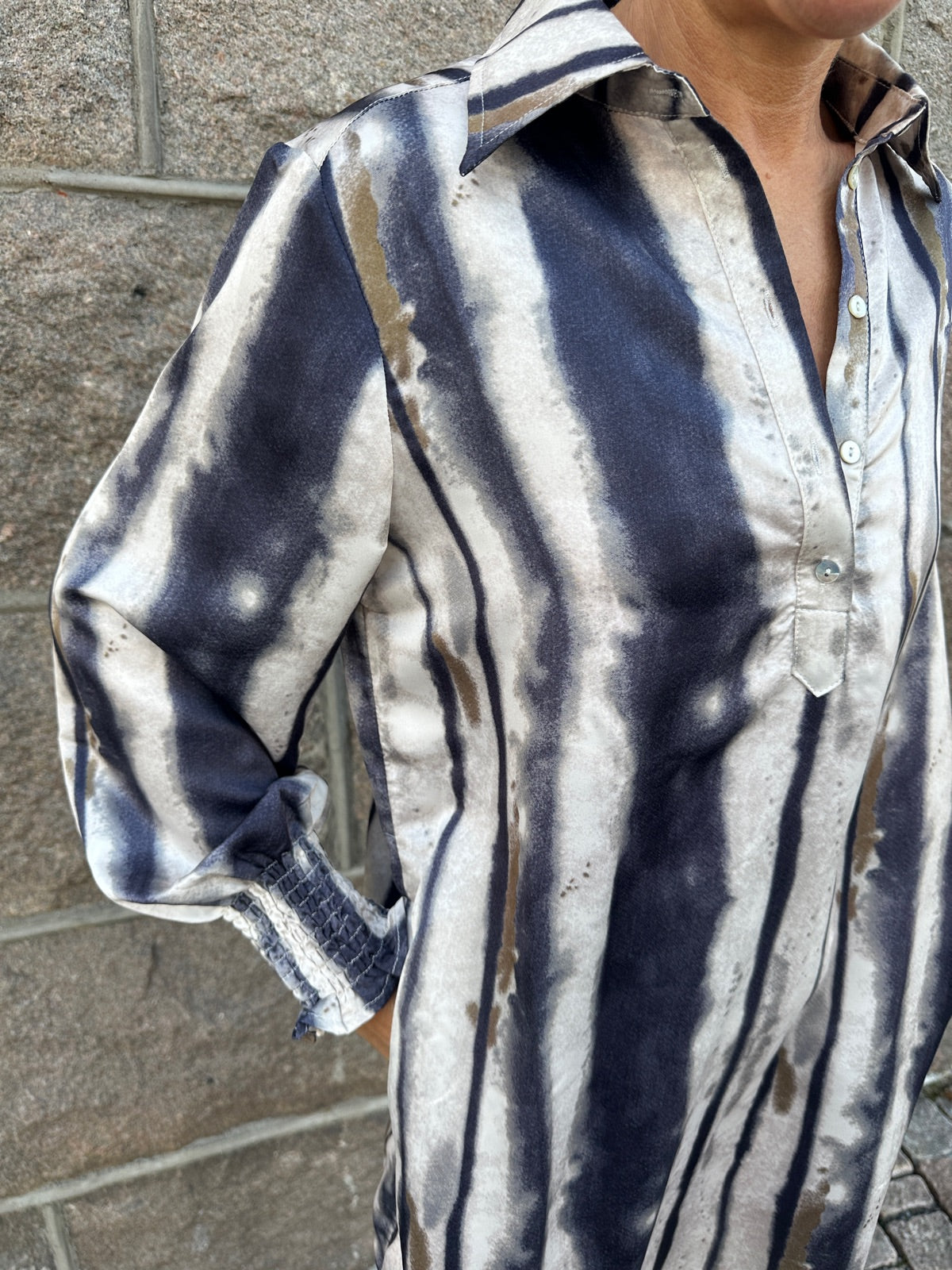 Melba Tunic Dress L Earth Tones