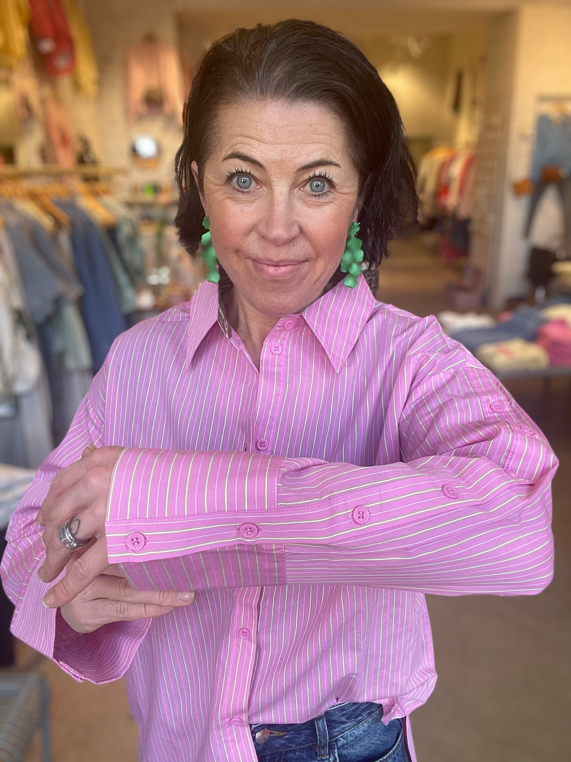 Nualica Shirt Fuchsia Pink