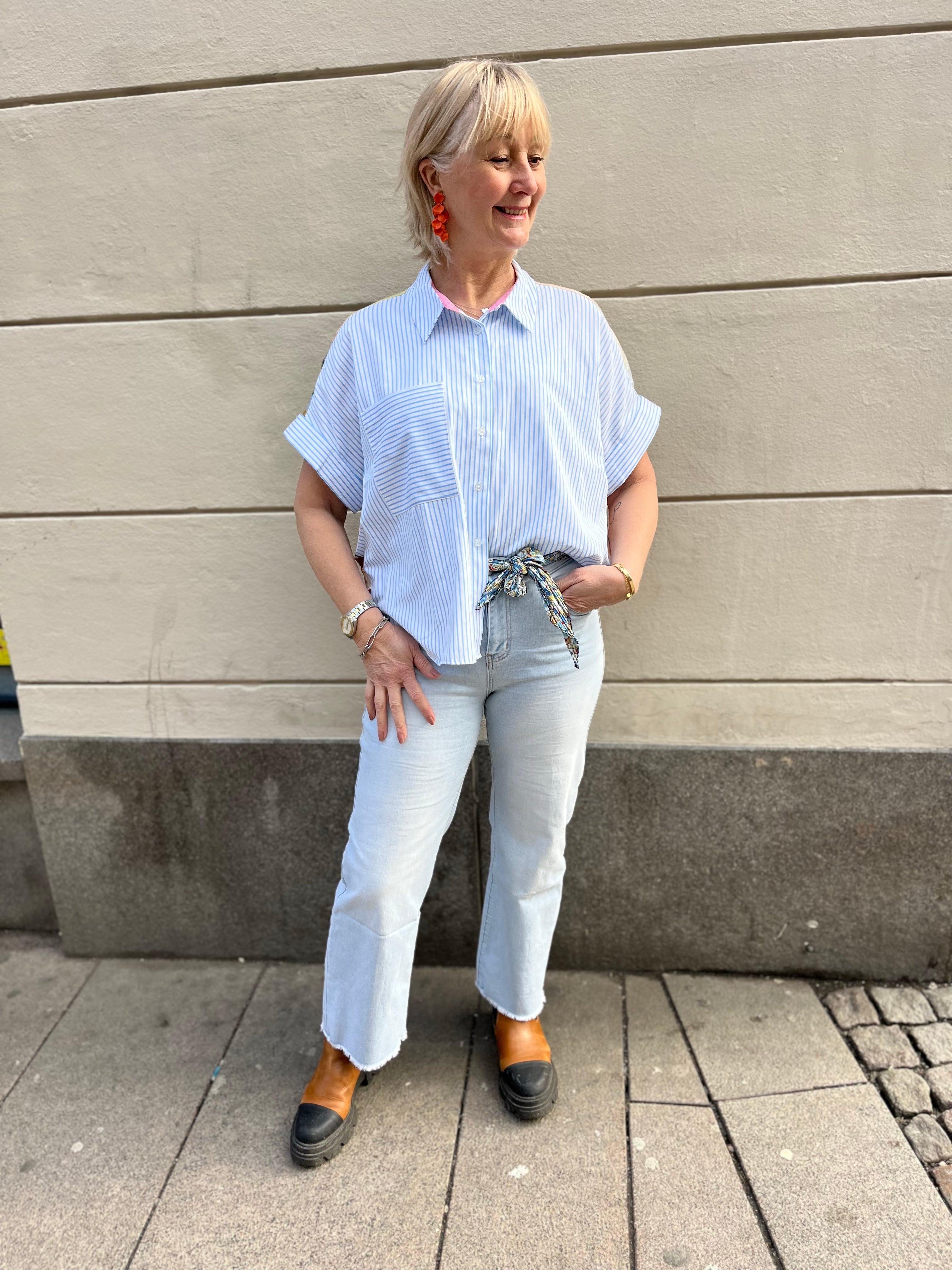 Nuashley Shirt Airy Blue