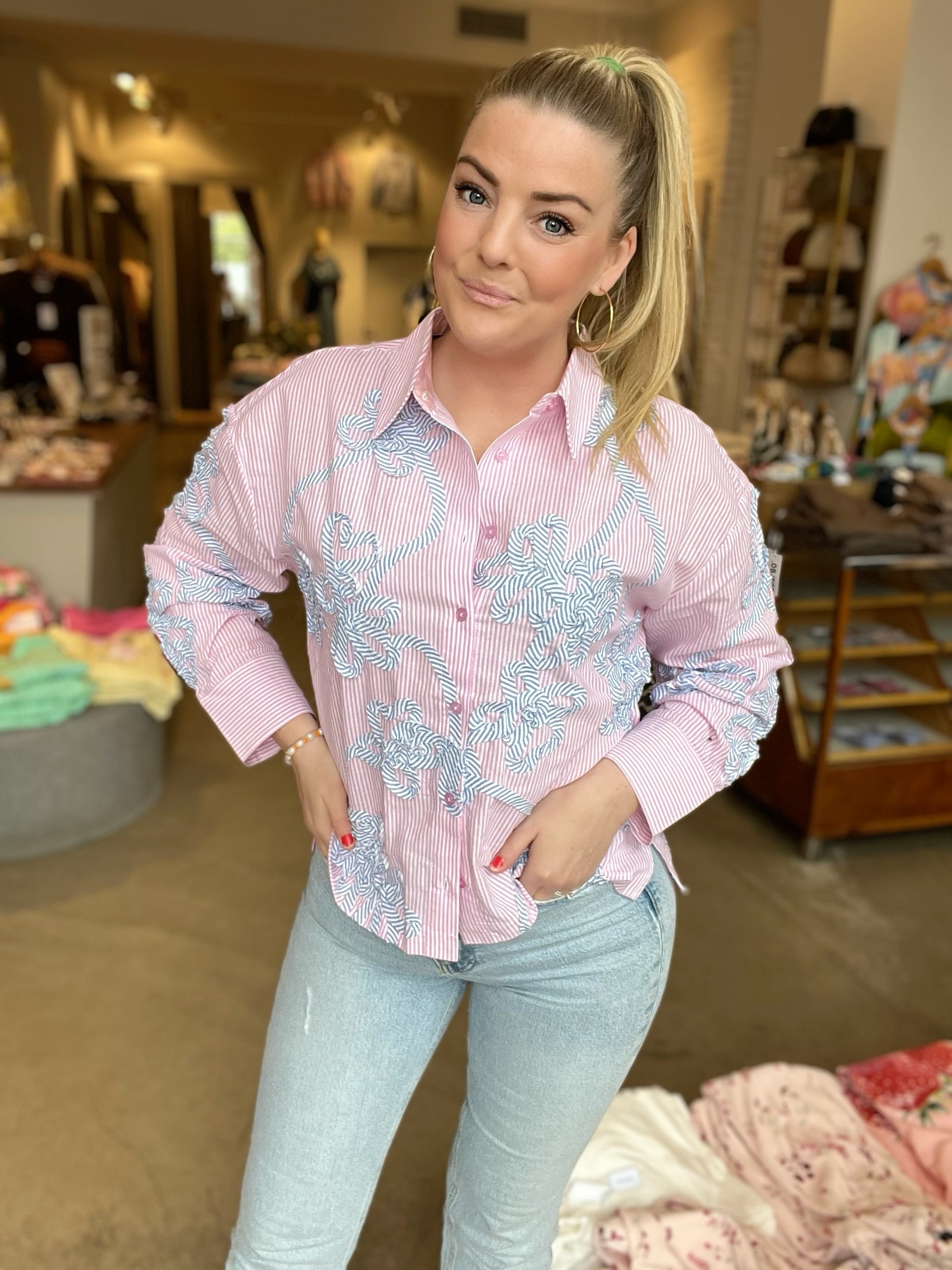 Nuemelia Oversize Shirt Pink