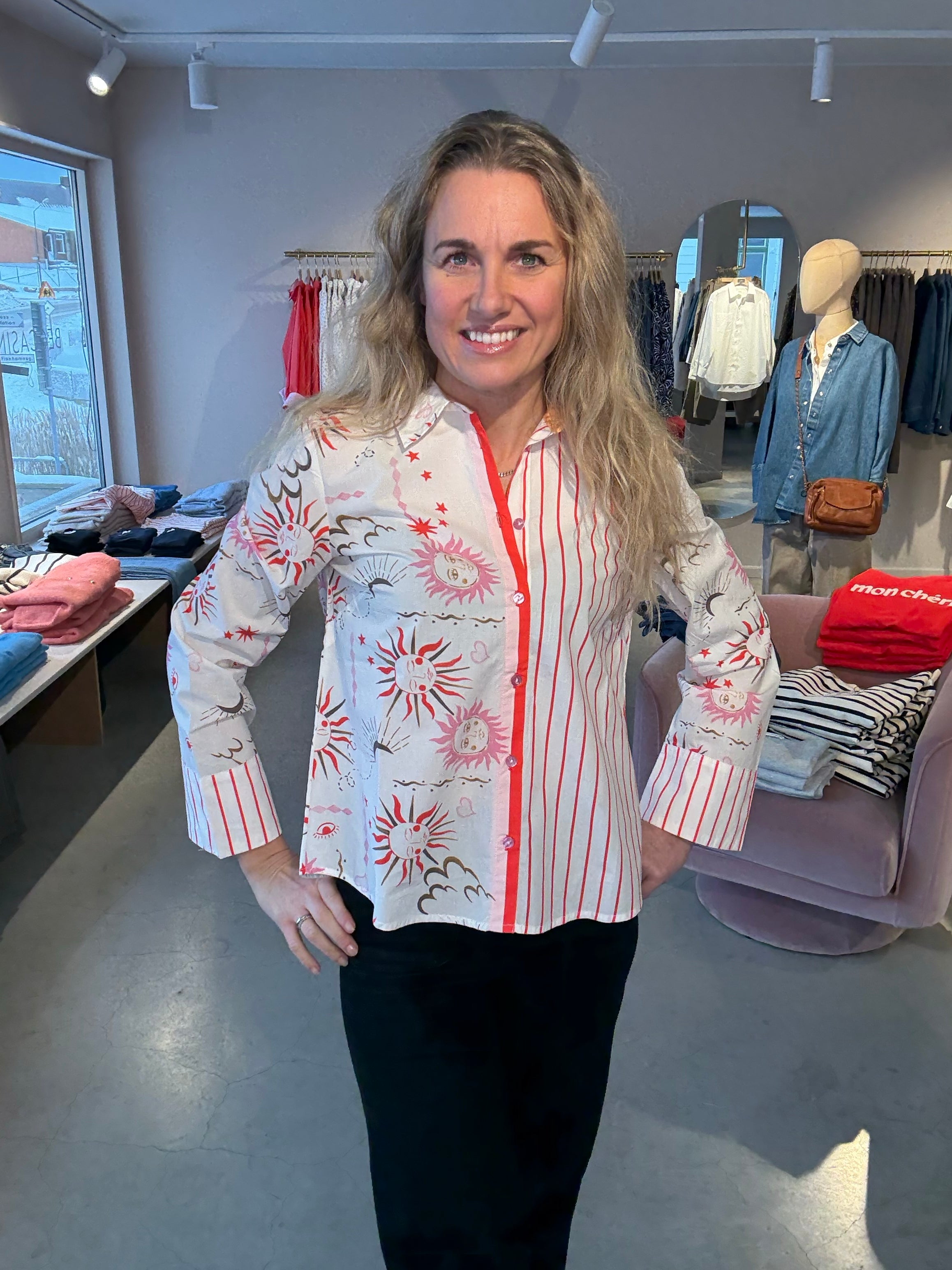 Nusoleima Mix Shirt Cloud Dancer