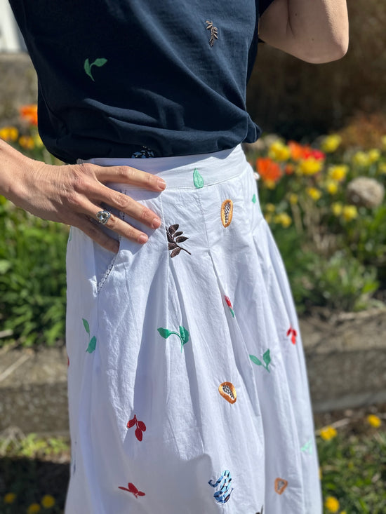 Nuvalentine Skirt Bright White