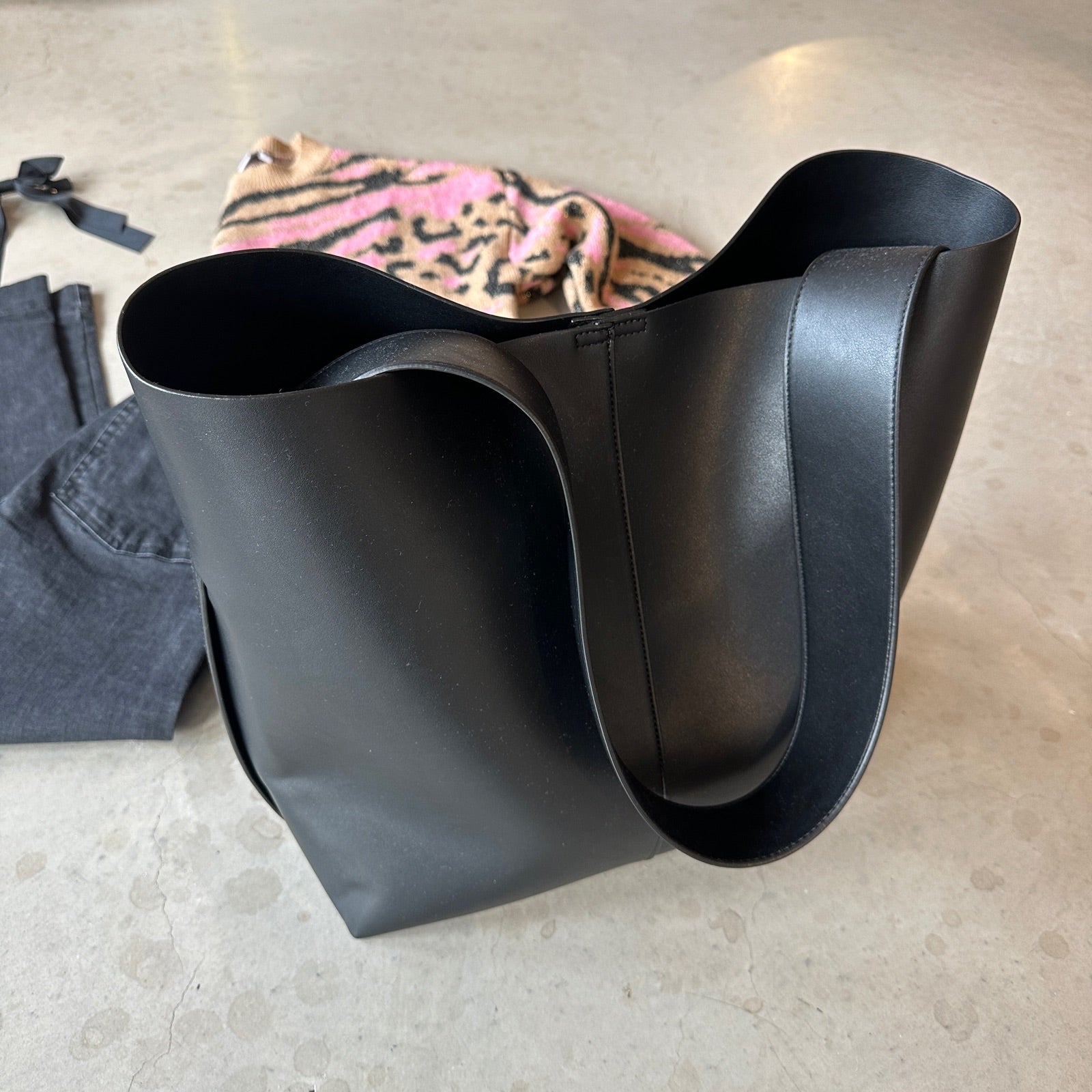 Objgael Pu Shopper Black