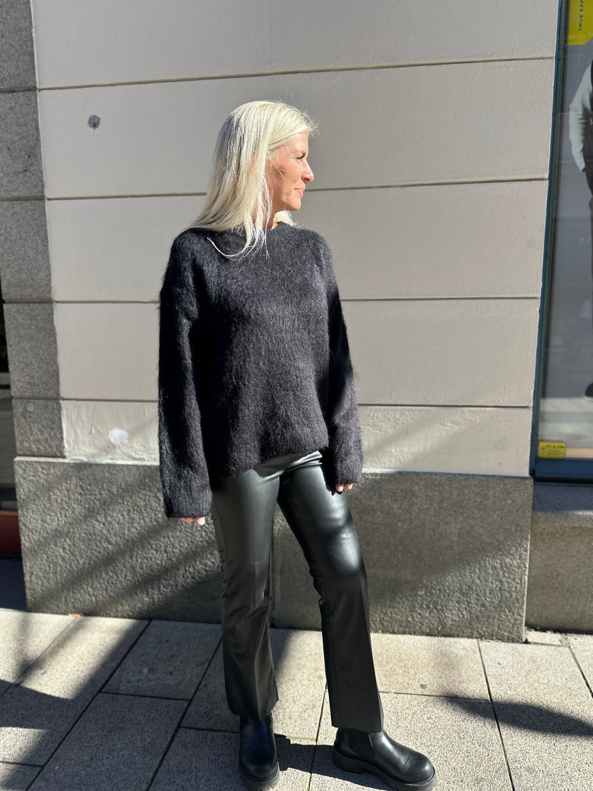 Objharry Long Sleeve Lo Knit Pullover Black