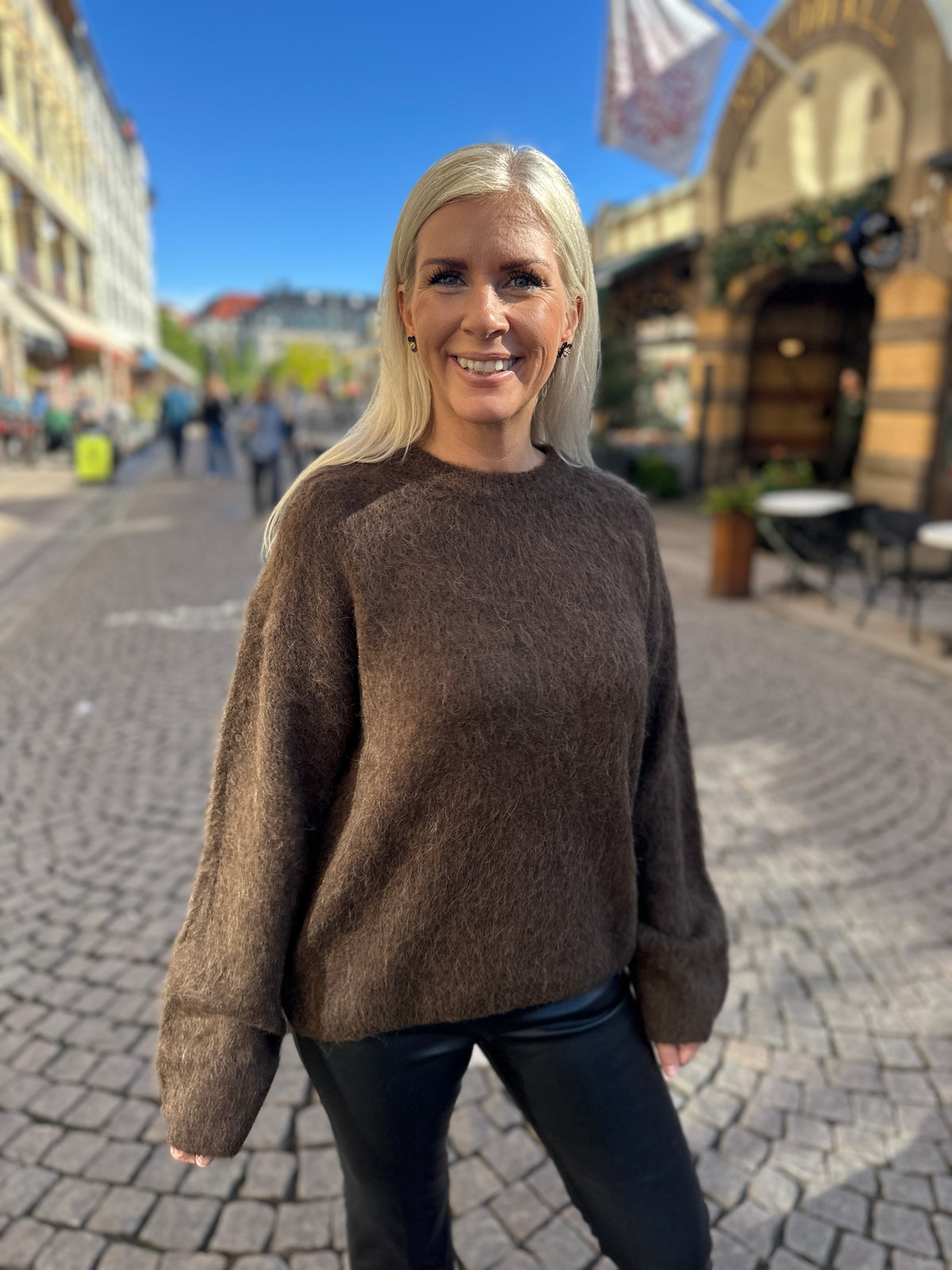 Objharry Long Sleeve Lo Knit Pullover Carafe Melange