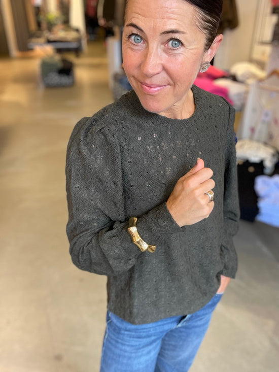Objlaila Long Sleeve Re Top Kambaba