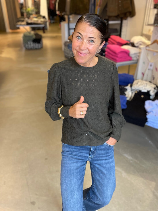 Objlaila Long Sleeve Re Top Kambaba