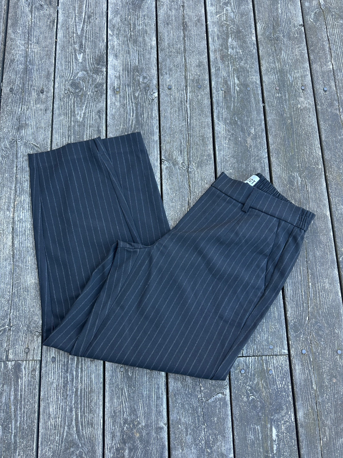 Objlisa Slim Pant Black Grey