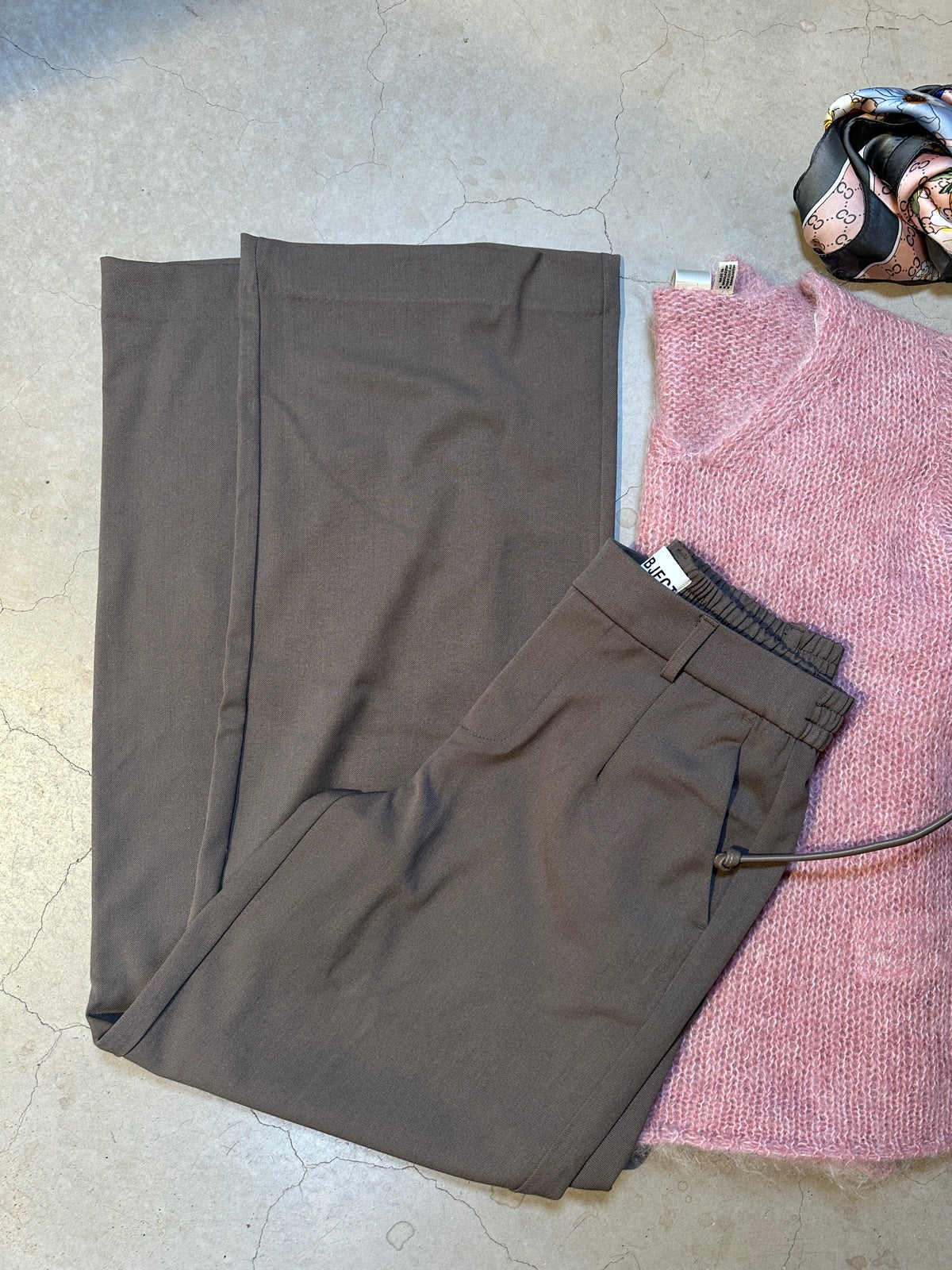 Objlisa Wide Pant Morel