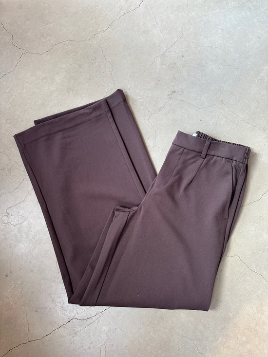 Objlisa Wide Pant Seal Brown