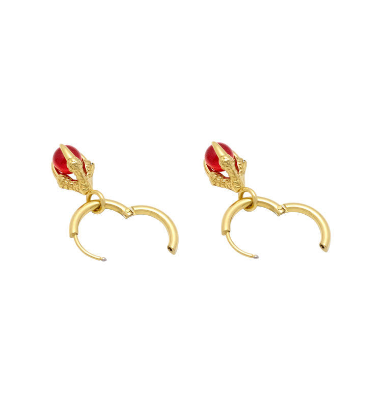 oda earrings gold