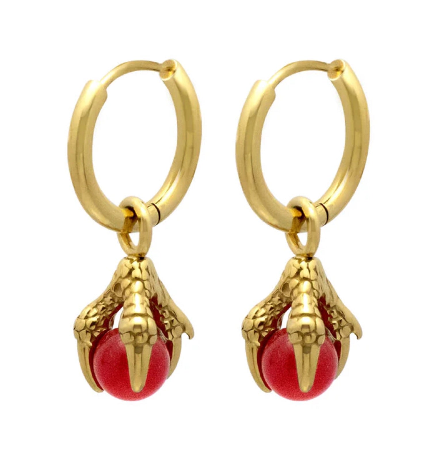 oda earrings gold