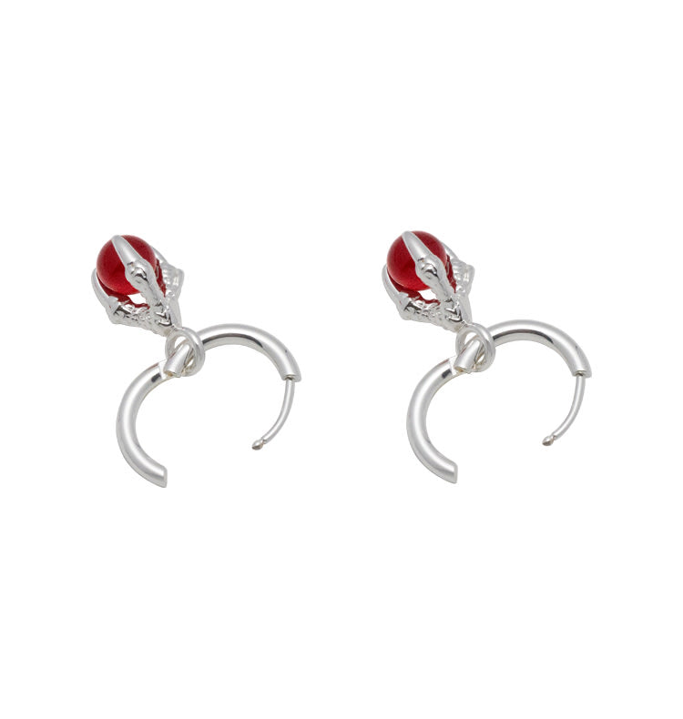 oda earrings silver