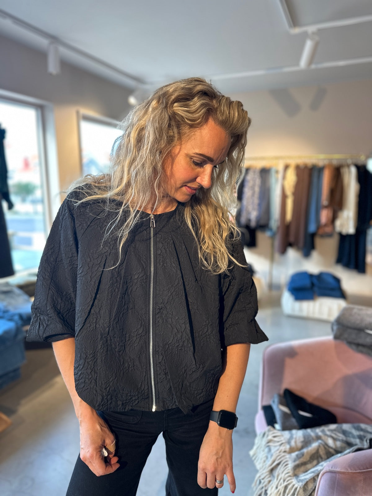 Onlanja Balloon Jacket Black