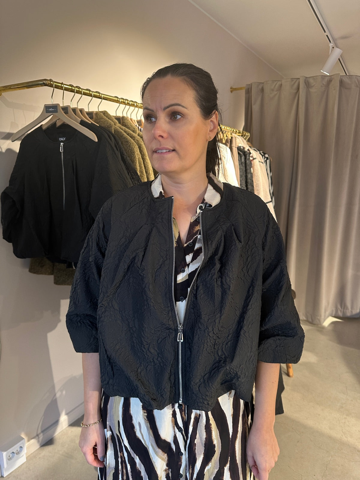 Onlanja Balloon Jacket Black