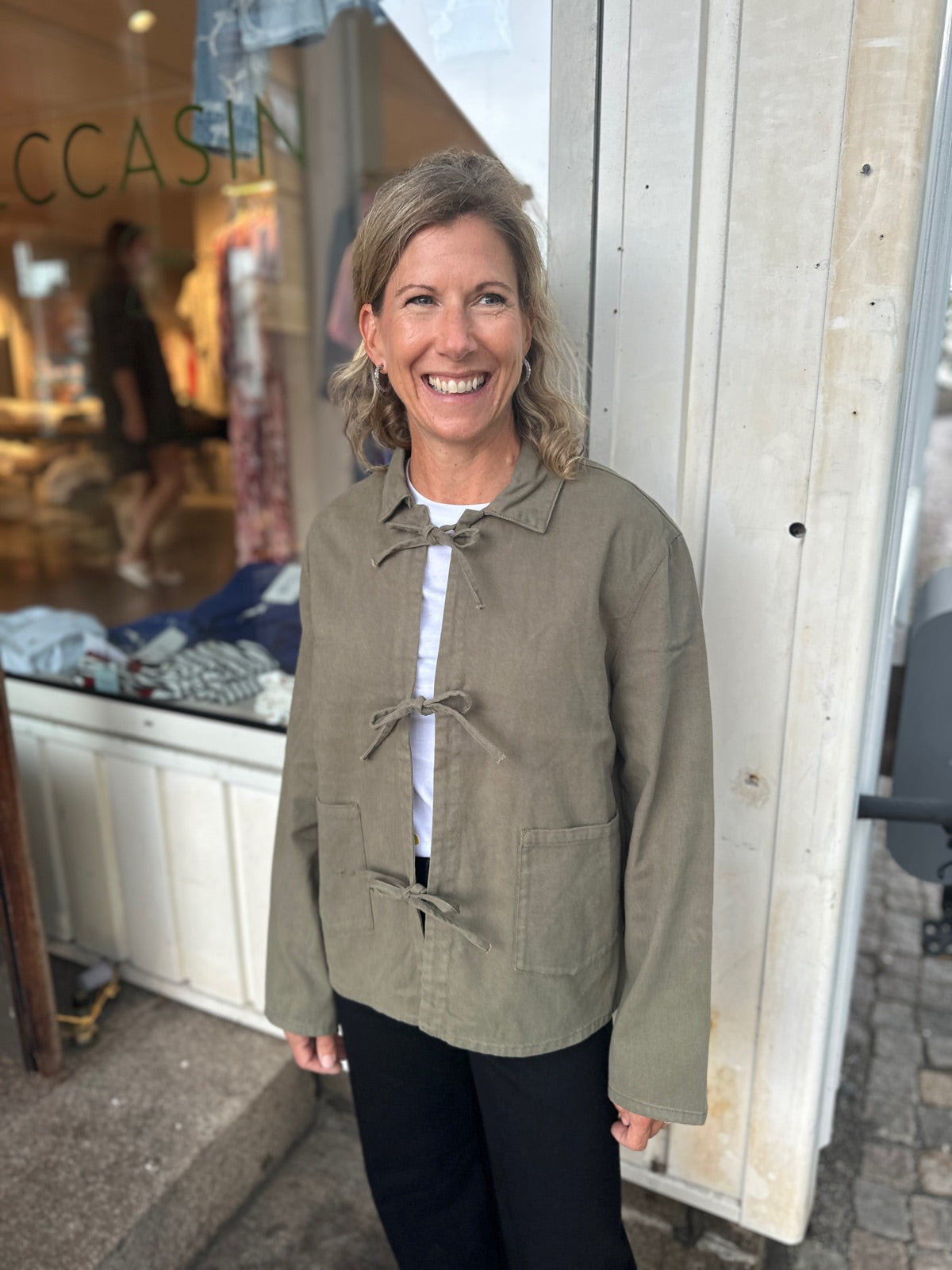 Onldrew Twill Bow Jacket Kalamata