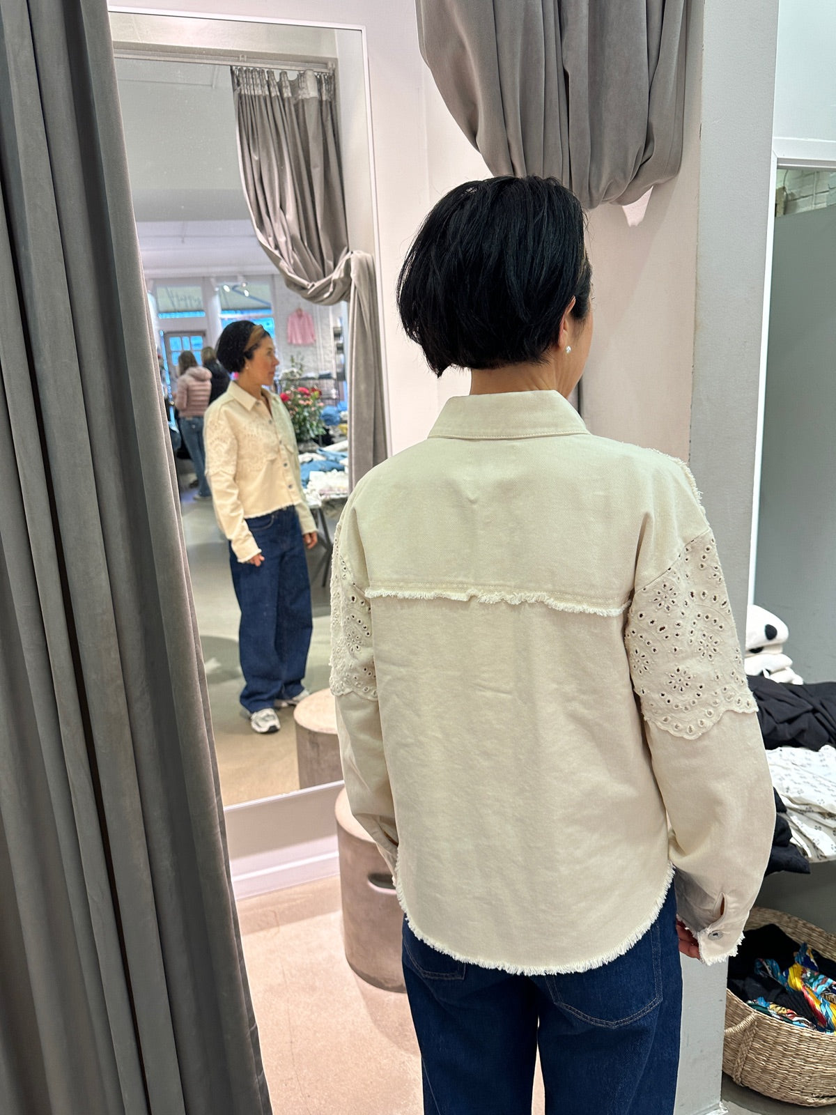 Onlelena Crochet Jacket Moonbeam