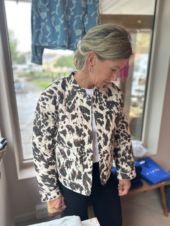 Onlhallie Quilted Jacket Birch Cow