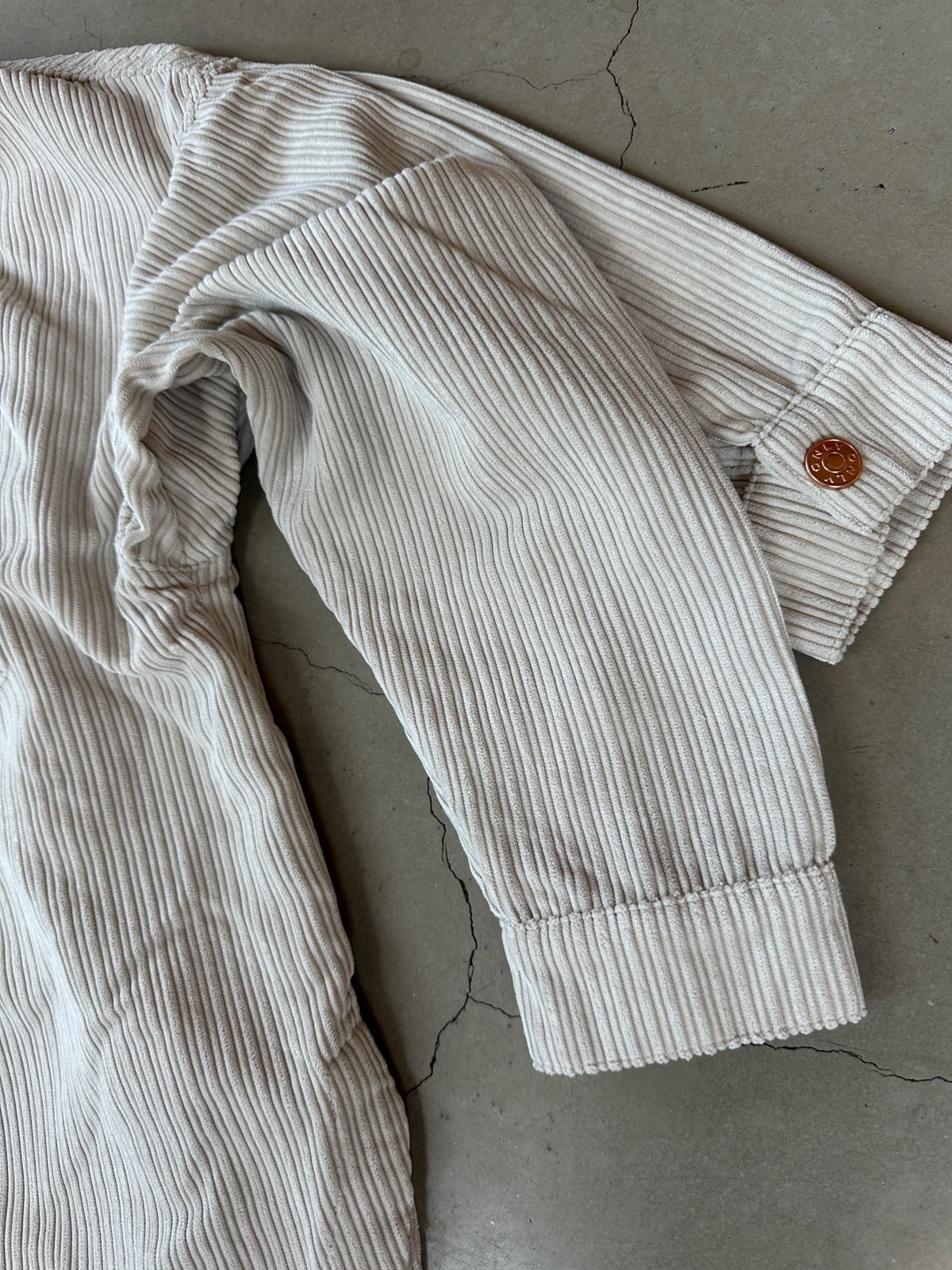 Onljanine Rai Ovs Cord Shacket Pumice Stone
