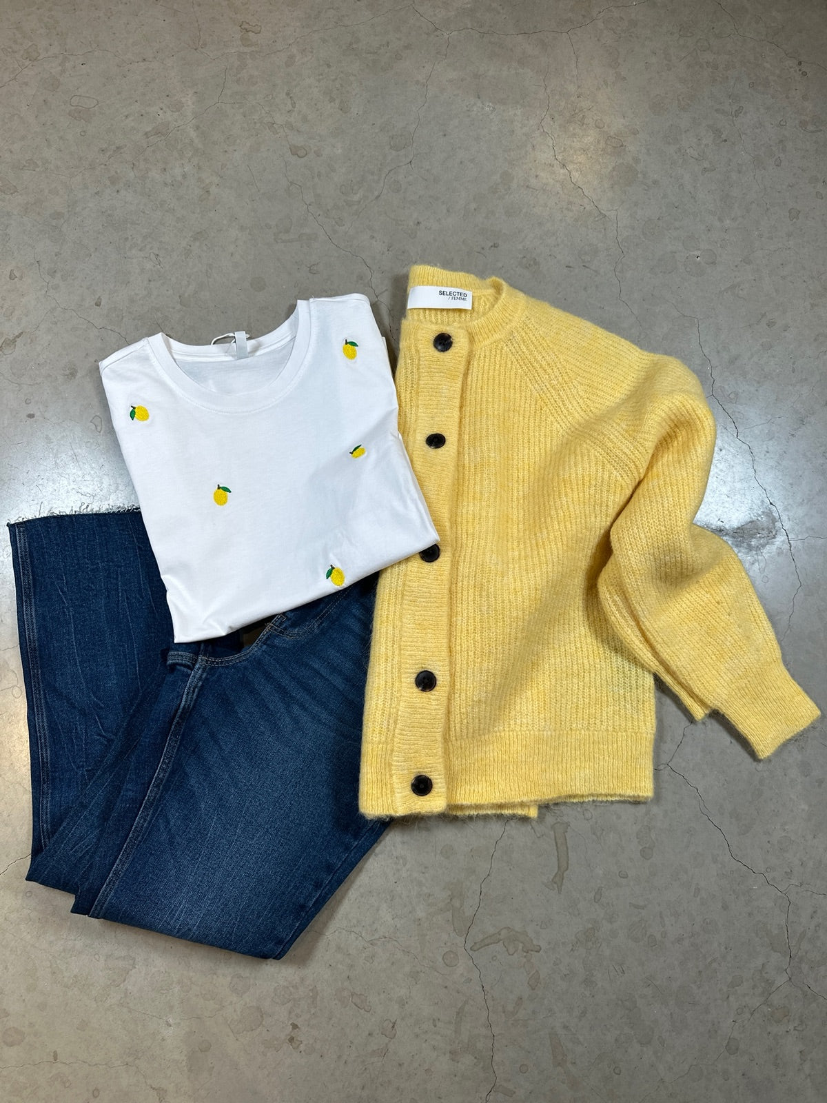 Onlketty Life Short Sleeve O Neck Top Bright White Lemon