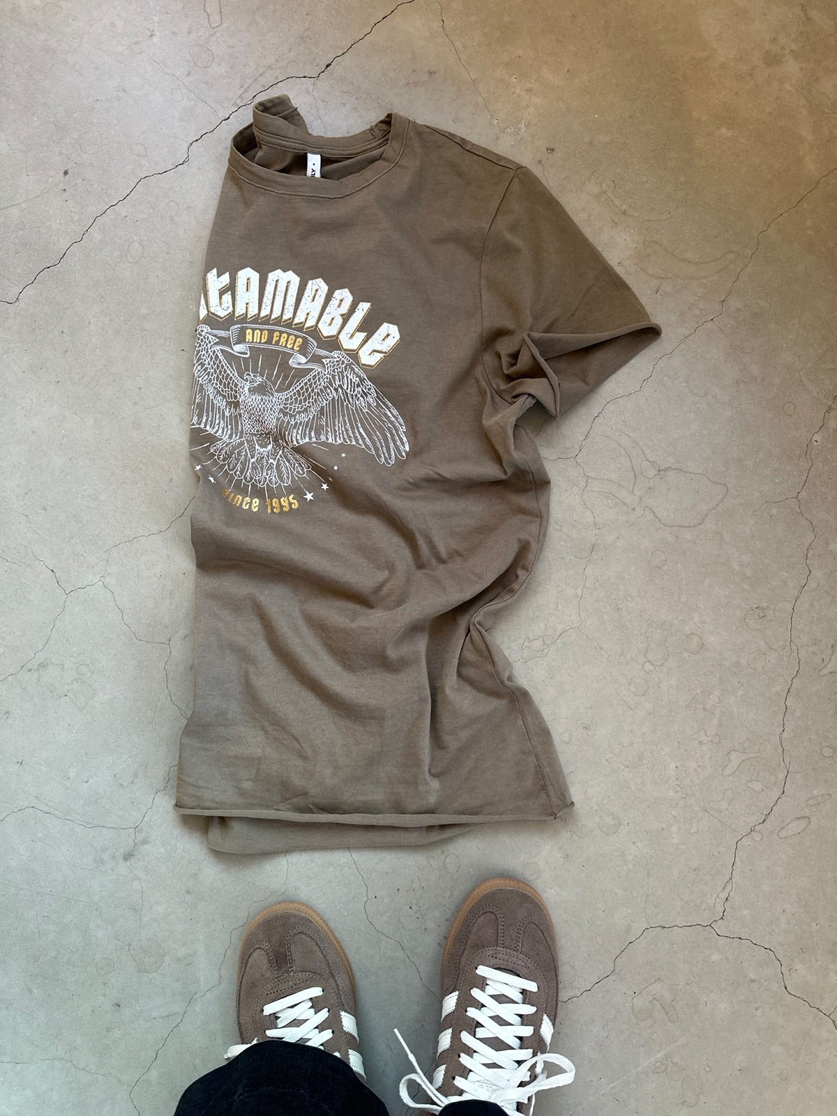 Onllucy Life Short Sleeve Top Walnut Untamable