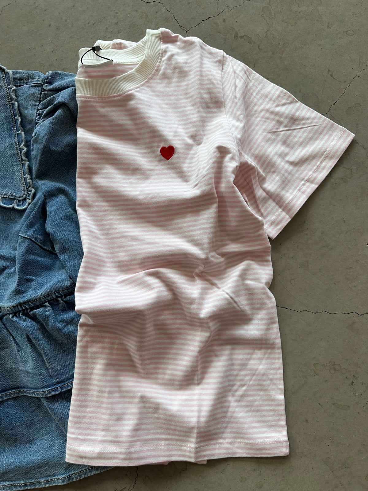 Onlmadison Blush Hw Wide Light Blue Denim