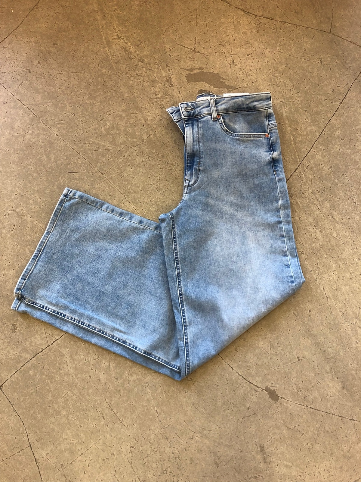 Onlmadison Blush Hw Wide Light Blue Denim