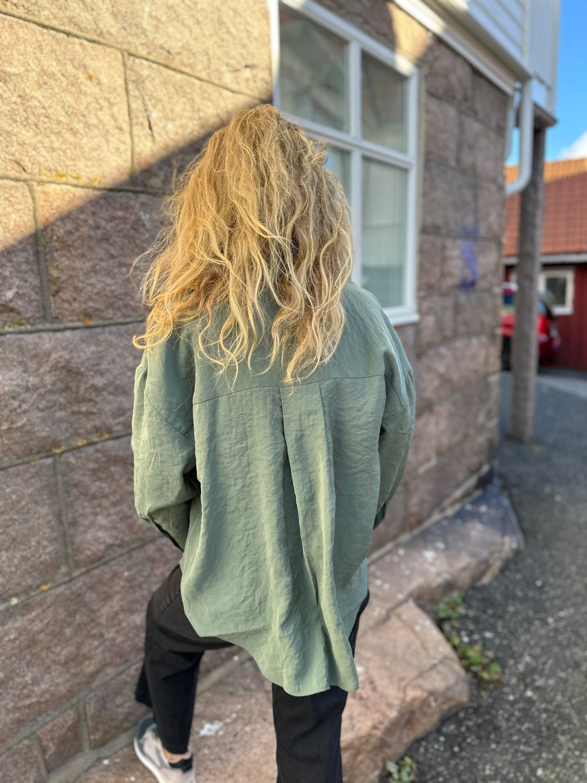 Onlzazima Long Sleeve Loose Shirt Balsam Green