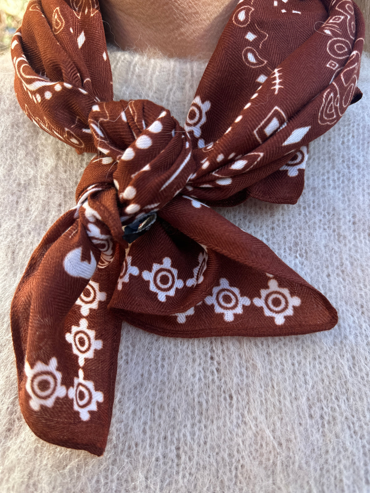 Paisley Scarf Cognac