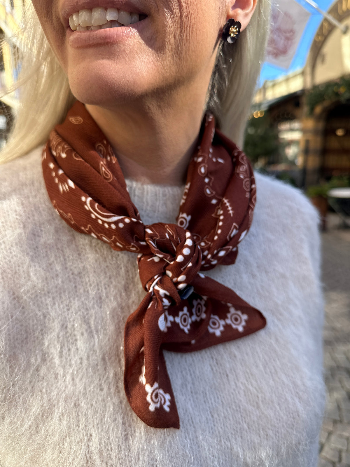 Paisley Scarf Cognac