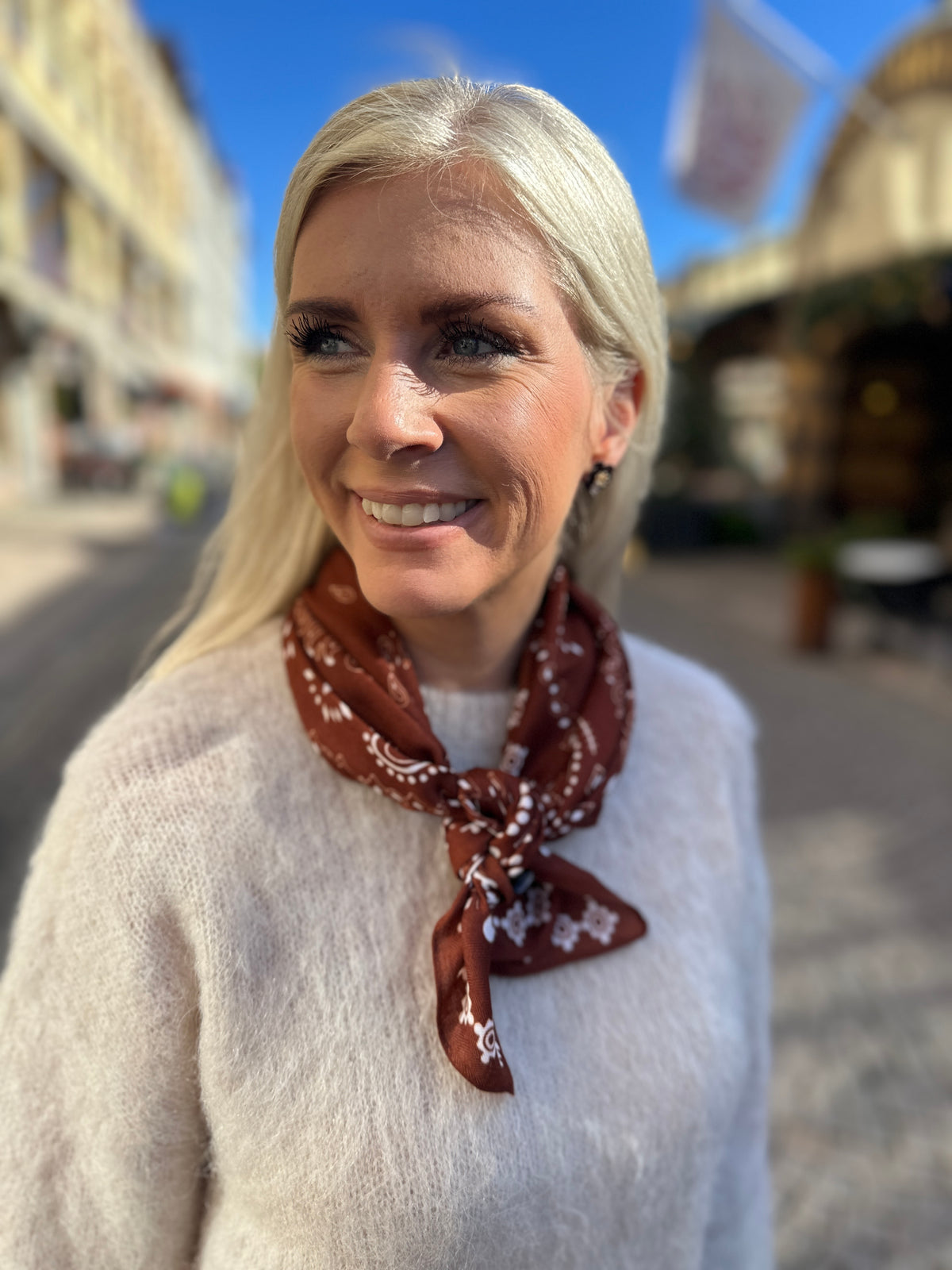 Paisley Scarf Cognac