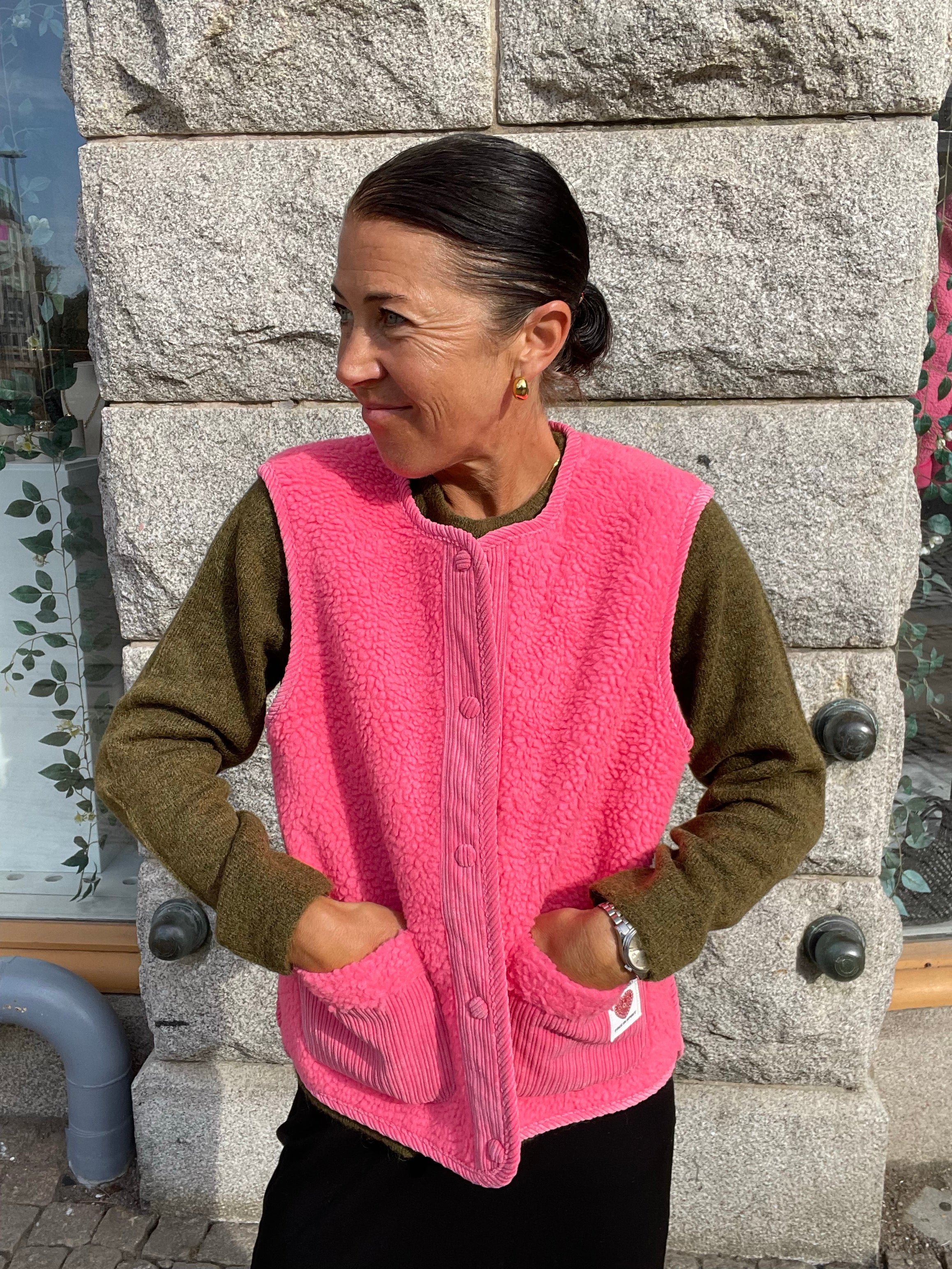 Pcanastacia Teddy Vest Pink Lemonade