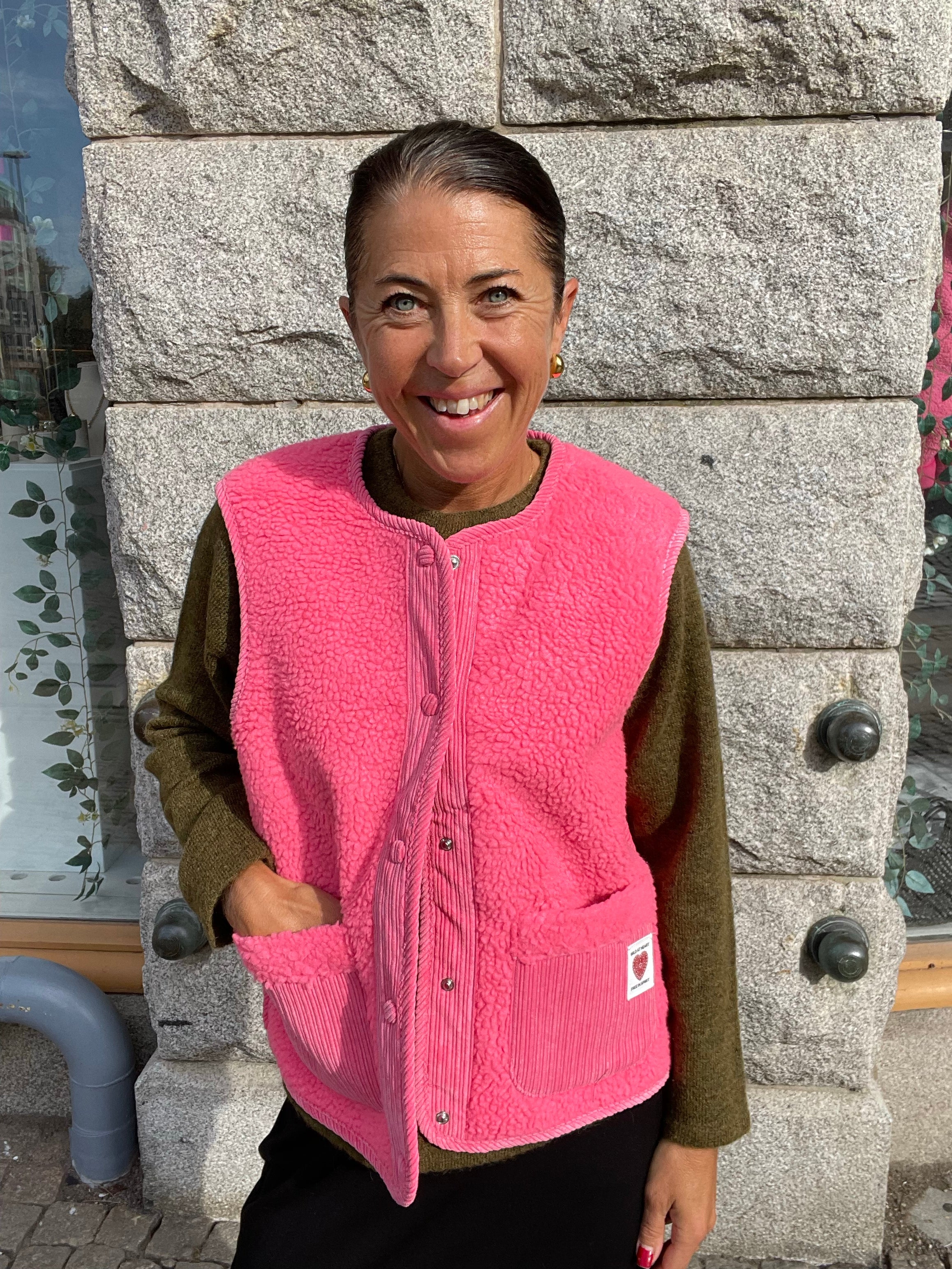 Pcanastacia Teddy Vest Pink Lemonade