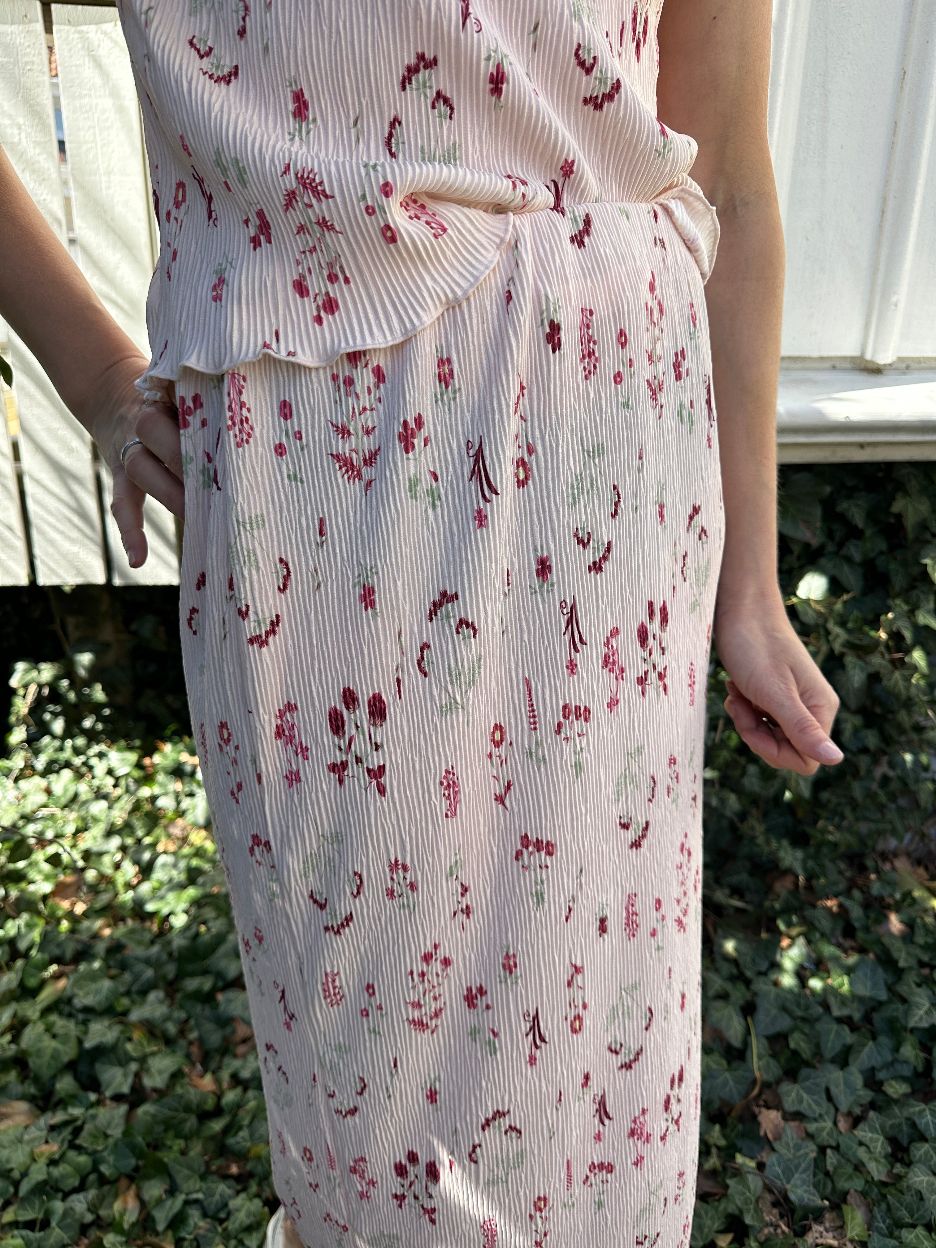 Pcflora Skirt Pink Flowers