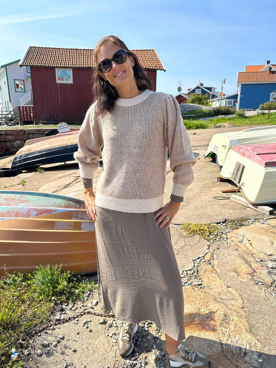 Pcflore Long Sleeve Midi Dress Morel