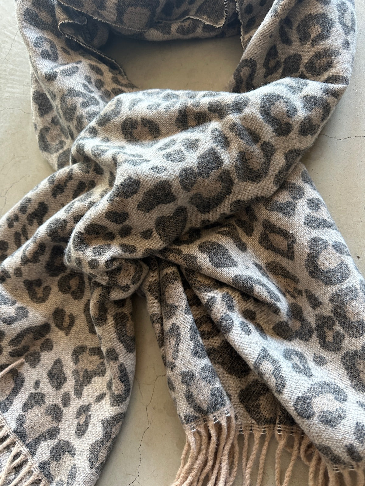 Pcjira Woolblend Scarf Natural Leo