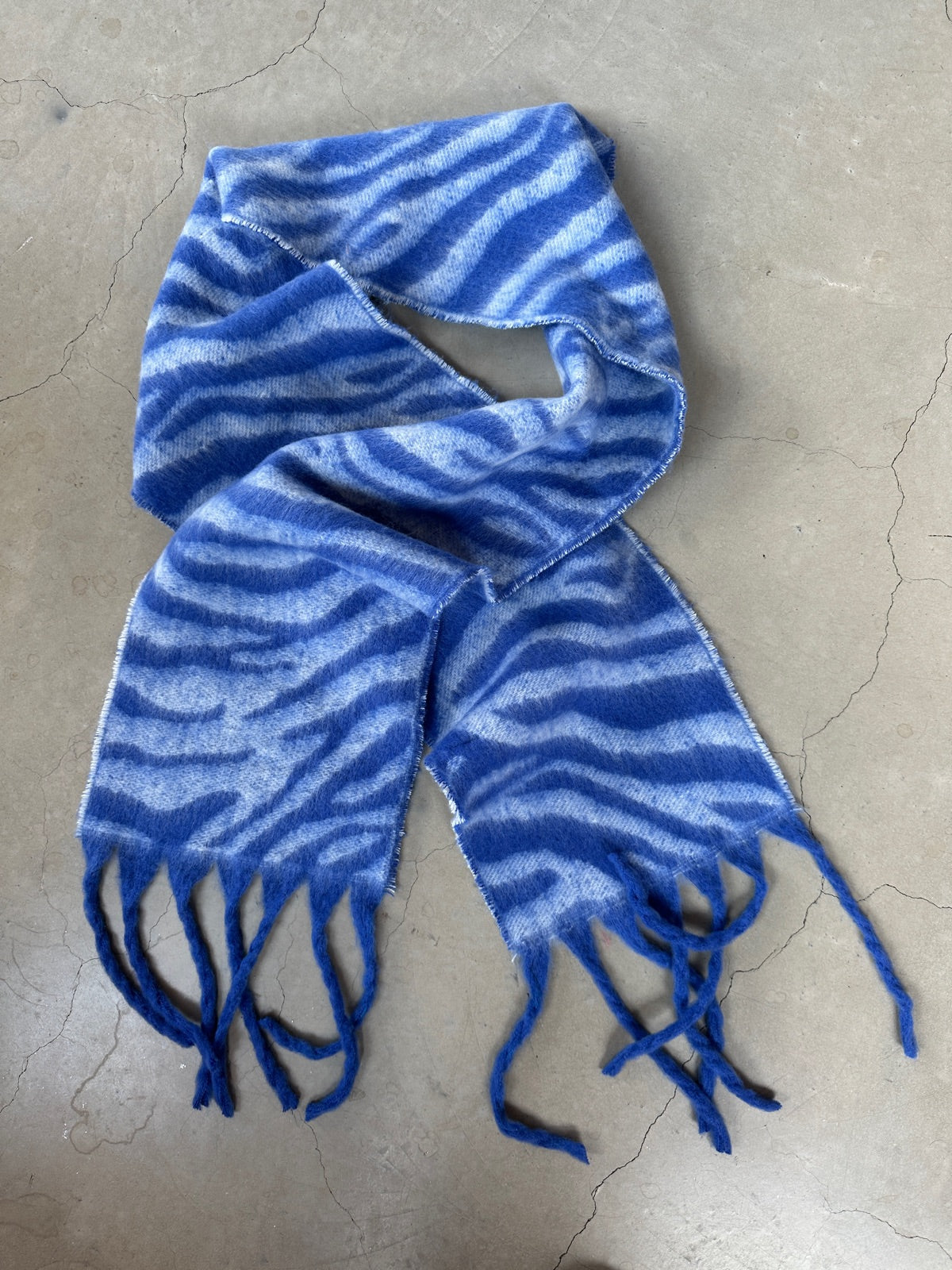 Pcjordan Long Scarf Bluing Tiger