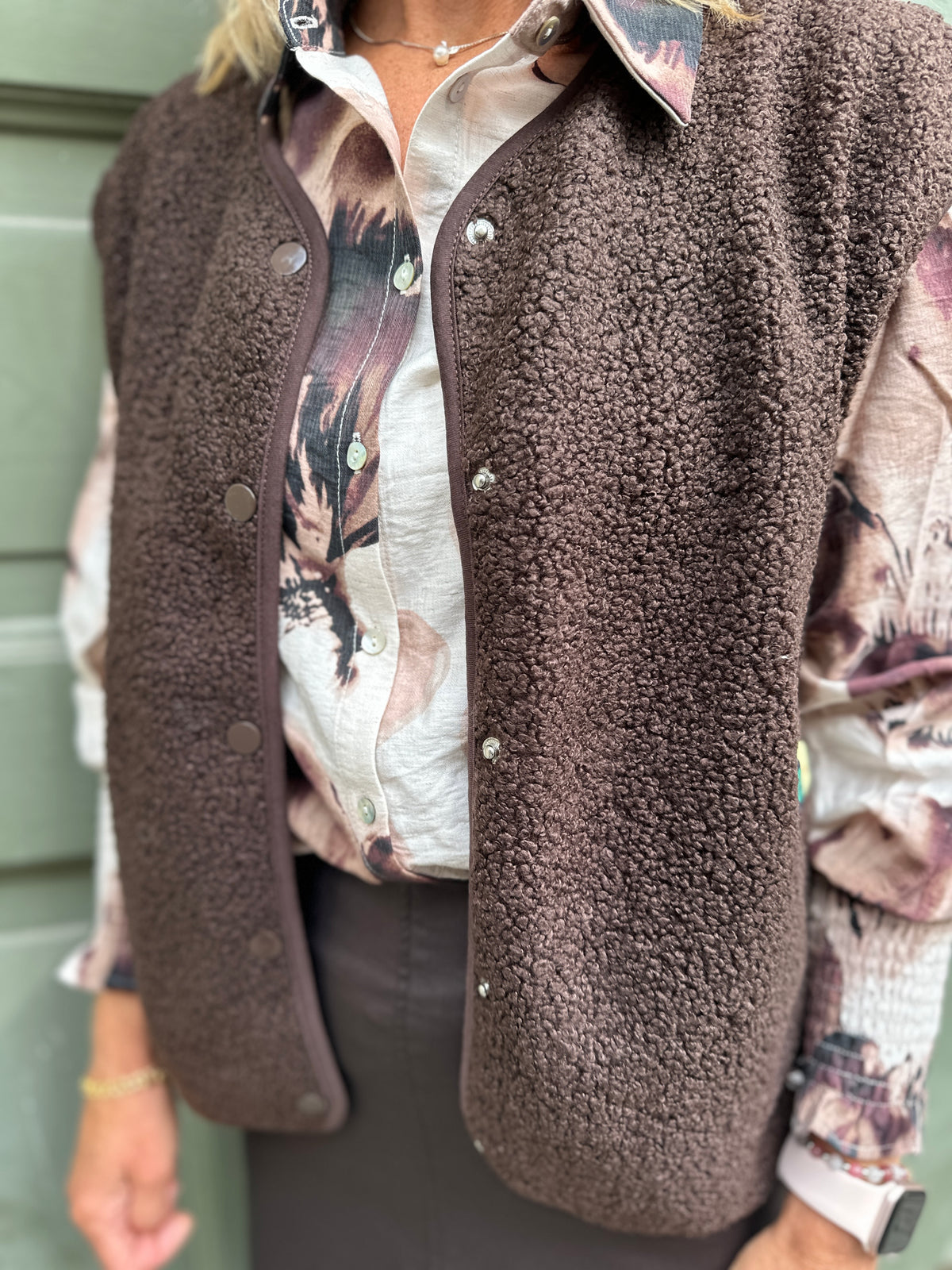 Pckatty Teddy Vest Hot Fudge