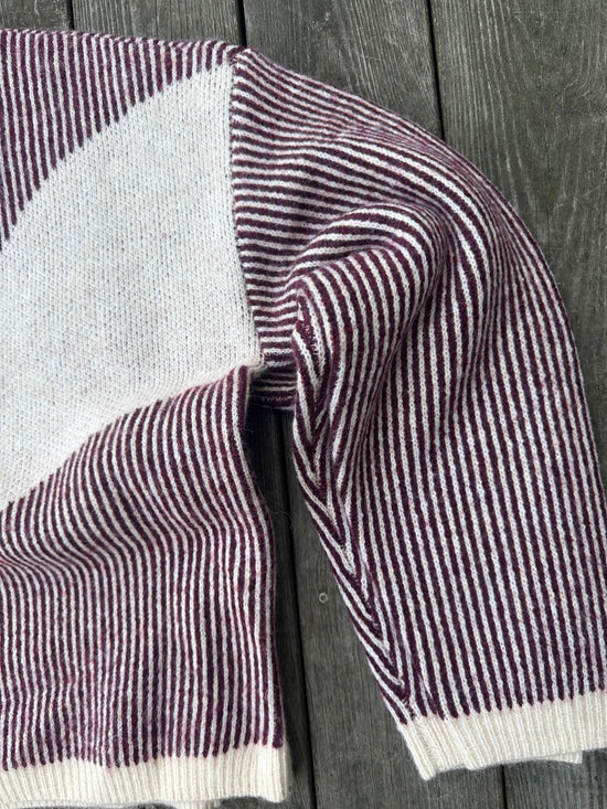 Pclinna O Neck Loose Knit Pwp Tawny Port Birch