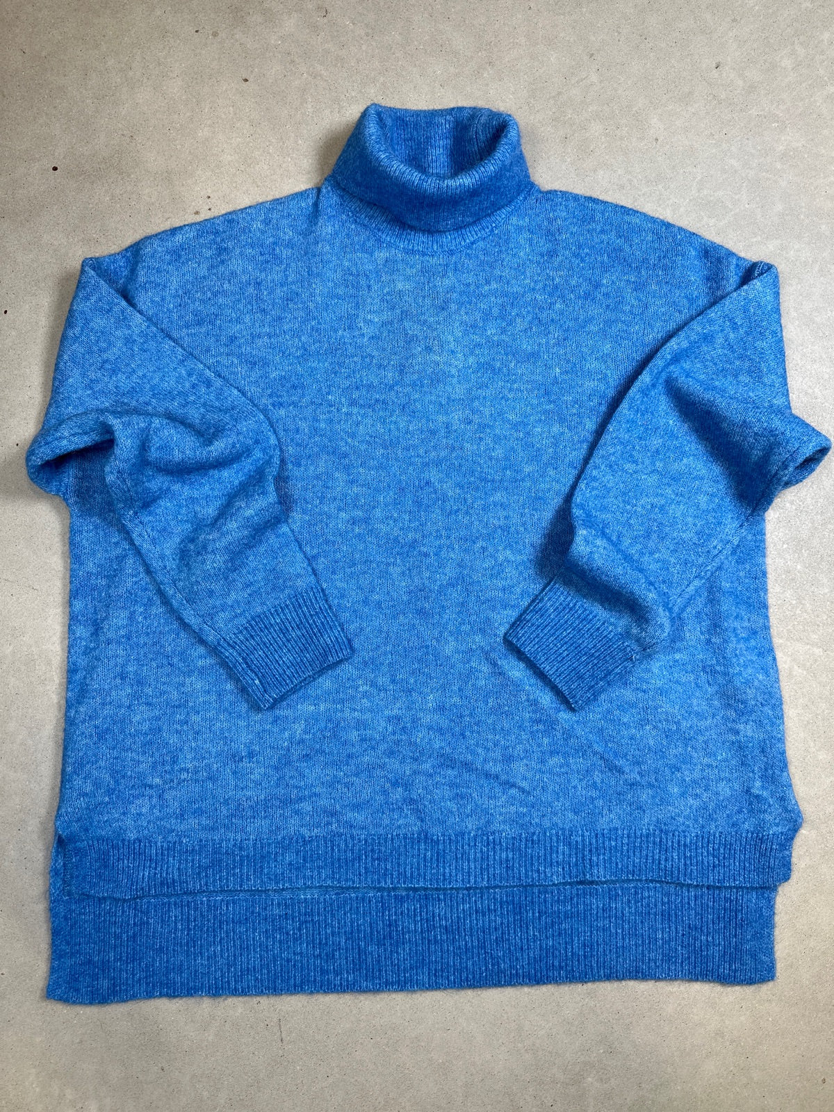Pcneya Long Sleeve Oversize Rollneck Knit French Blue