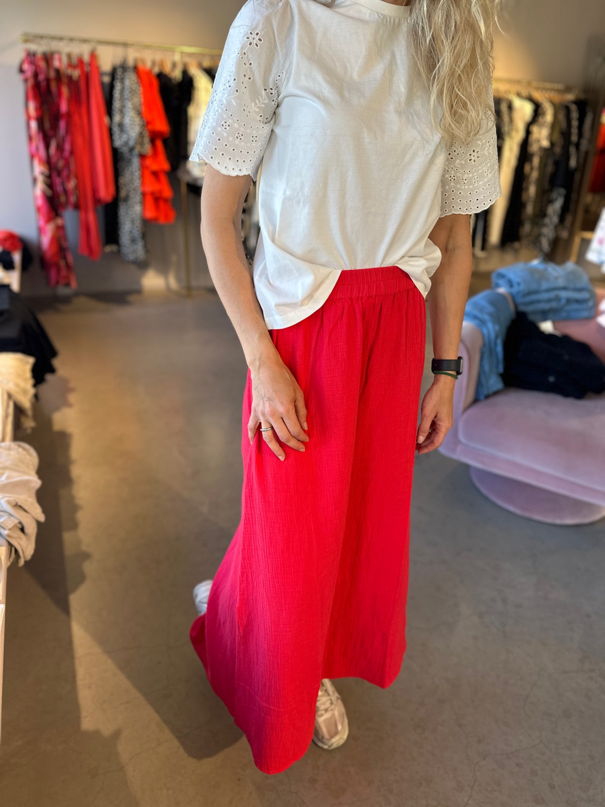 Pcsastina Hw Maxi Slit Skirt Lollipop